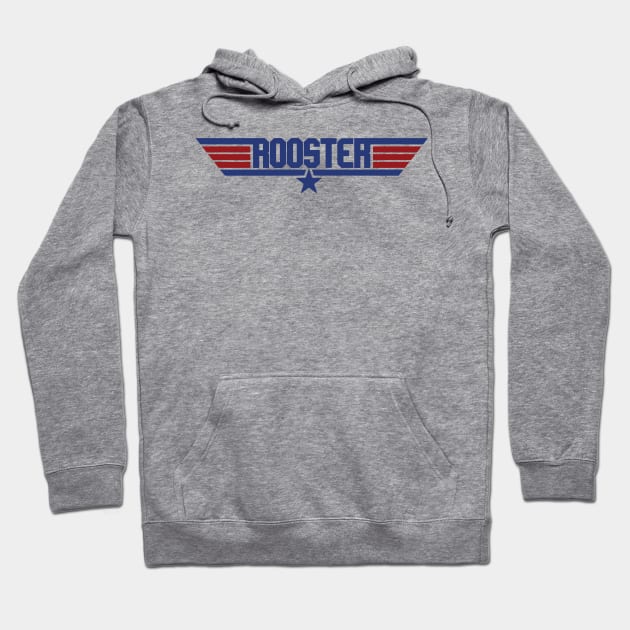 Rooster Top Gun Logo Hoodie by Mandra